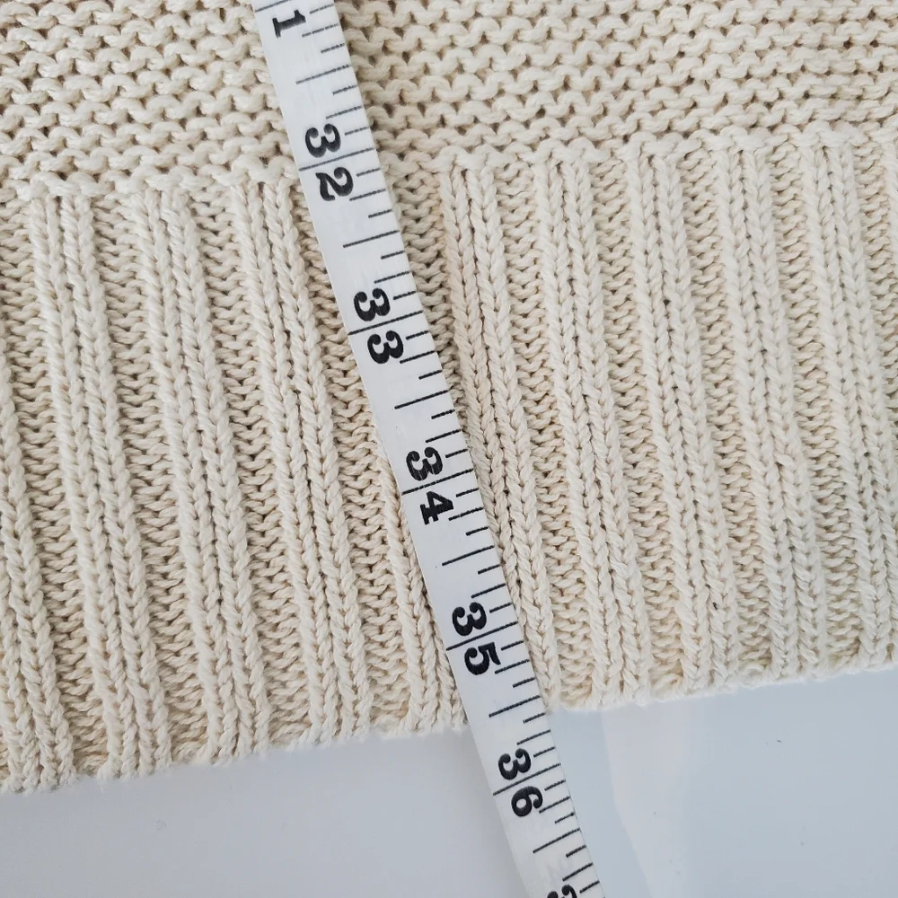 Free People We The Free Firefly Knit Tunic Top Sweater Size Small Cream
